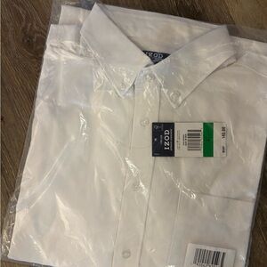 IZOD Boy’s White Dress/ school uniform Shirt Sz Large